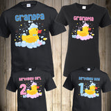 Birthday Family Shirts Rubber Duckies Bath Duck Birthday Boy T-shirt Family Shirts Bath Duck Shirts Ducks Personalized Custom Matching