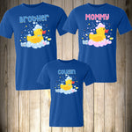 Birthday Family Shirts Rubber Duckies Bath Duck Birthday Boy T-shirt Family Shirts Bath Duck Shirts Ducks Personalized Custom Matching