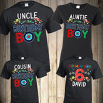 Monster Truck Family Shirts Wheels Birthday Monster Truck Birthday Boy Matching Custom Personalized Mom Dad Family Shirts Truck