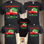 Christmas Family Shirts Santa Truck Christmas Shirts for Family Christmas Matching Custom Personalized Shirts Christmas Crew Squad Truck