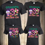Candy Birthday Shirt Sweets and Candy Birthday Shirt Sugar Treats Birthday shirt Lollipop family shirts Lollipop Mommy Daddy Family Shirts