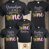 Butterflies Family Birthday One Shirts Butterflies Shirt Butterfly Birthday Shirt Baby Matching Birthday Shirts Butterfly Party Sweet ONE