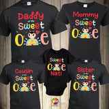 Sweet One Ladybug Birthday Girl Shirt, Personalized Birthday Girl Shirt, Ladybug Birthday Party Shirts Outfit, Birthday Shirt, Birthday