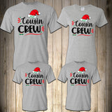 Cousin Crew Shirt, Family Matching Christmas Shirt, Christmas Pajama, Christmas Matching Shirt, Kids Christmas Shirt,Buffalo Plaid Santa Hat