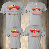 Thanksgiving Family Shirts Turkey Matching Family Custom Personalized Thanksgiving Shirts Gooble Gobble Pumpkin pie Truck Reunion Familiar