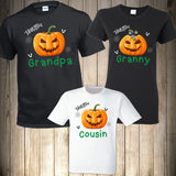 Halloween Family Shirts Custom Names Halloween Trick or treat Matching Boo Ghost Pumpkin Family Matching | X Graphics Shirts