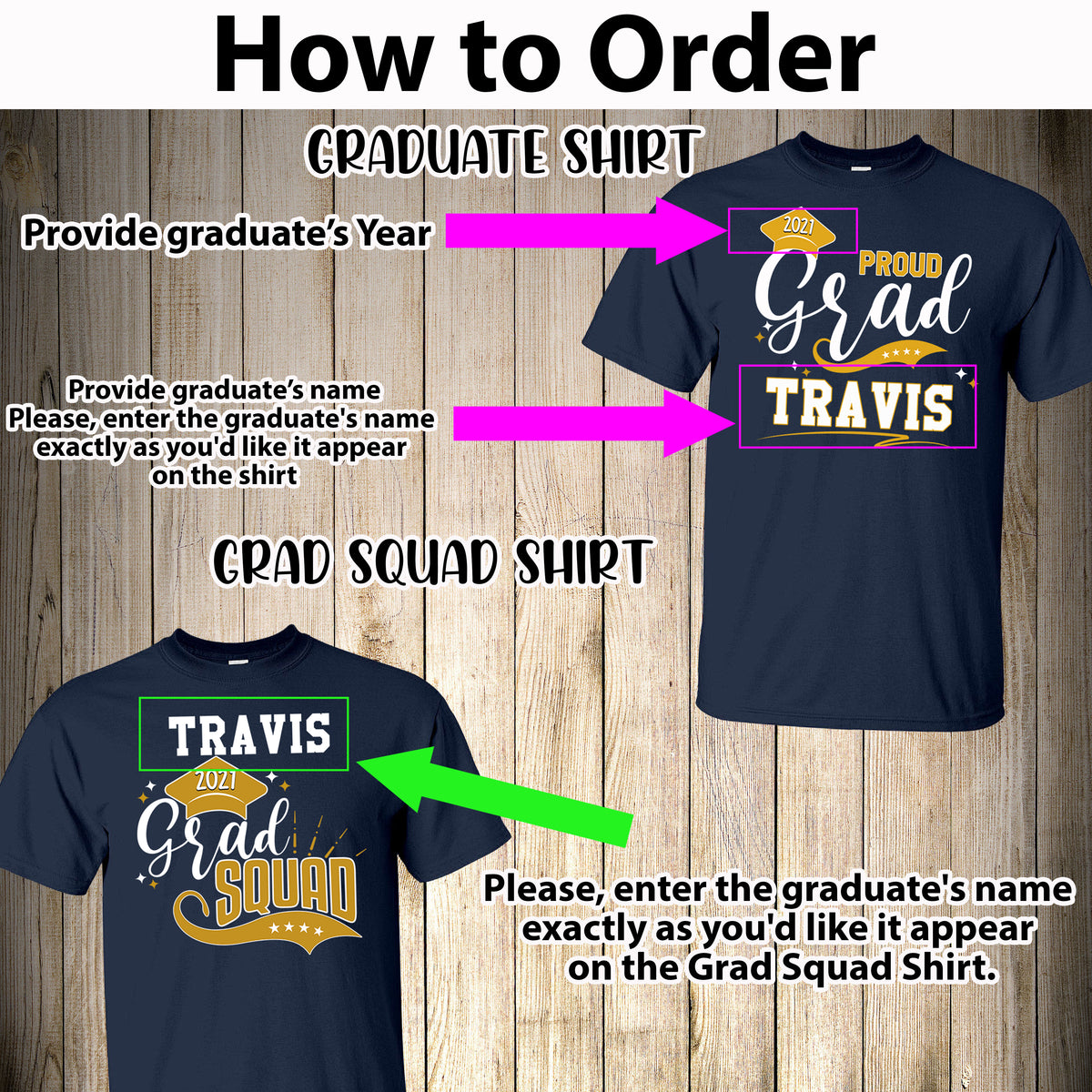 Family Graduation Matching Shirts | X Graphics
