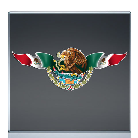 Mexico Eagle with Flag Vinyl Sticker