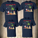 Christmas Family Shirts Personalized Tropical Beach Family Christmas Matching Tropical T-shirts Shirt Baby Bodysuit Christmas Beach