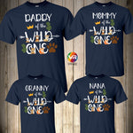 Wild One Family Matching Shirts, Wild One Birthday Boy, Wild One Safari, Family Wild One Shirts, Birthday Family Shirt, Birthday Boy