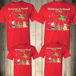 Christmas Family Shirts Personalized Tropical Beach Family Christmas Matching Tropical T-shirts Shirt Baby Bodysuit Christmas Beach