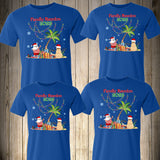 Christmas Family Shirts Personalized Tropical Beach Family Christmas Matching Tropical T-shirts Shirt Baby Bodysuit Christmas Beach