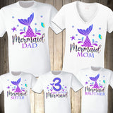 mermaid shirts for birthday party