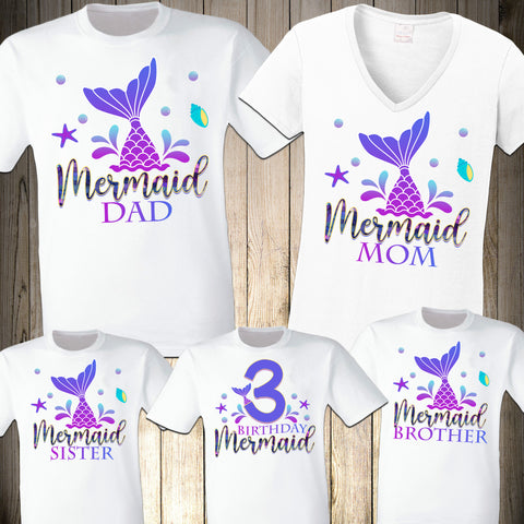 Mermaid Birthday Shirt