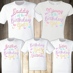 Butterflies Family Birthday Shirts Butterflies Shirt Pink Butterfly Birthday Shirt Baby Matching Birthday Shirts Butterfly Party Girl Pink