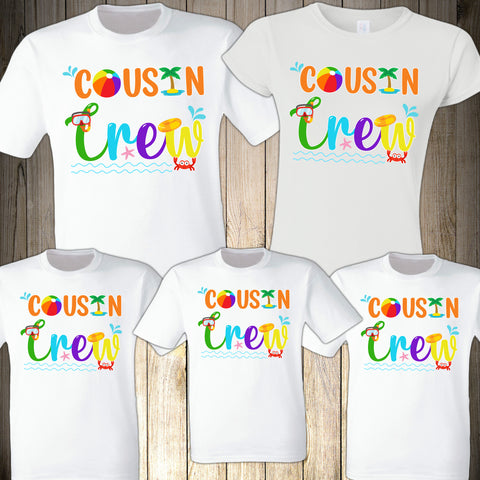 Cousin Shirts, Cousin Crew family shirts, Family shirt, Beach Vacation, Big Cousin shirt, Family Reunion, Cousin Gift, Matching Shirts