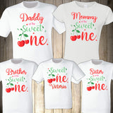 Cherry Sweet One Family Shirts