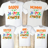 Happy Camper Birthday Shirt, Matching Family Camper Shirt, Custom Camper Family Birthday Shirt, Camping Crew Shirt, One Happy Camper Outfit
