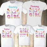 Ice Cream Birthday Shirt, Ice Cream Family Shirts, Ice Cream Birthday Girl Shirt, Personalized Ice Cream Shirt, First Birthday Outfit