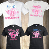 Ballerina Birthday Girl Ballet Girl Birthday Party Custom Birthday Ballerina Shirt Matching Family Ballerina Birthday Shirt Princess Girl